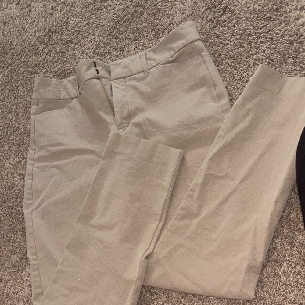 Casual Straight-Leg Khakis